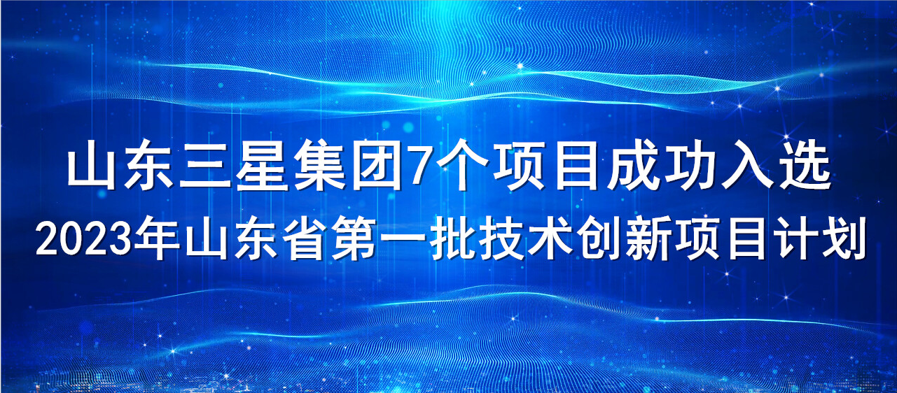 喜報(bào)！山東三星集團(tuán)7個(gè)項(xiàng)目成功入選2023年山東省第一批技術(shù)創(chuàng)新項(xiàng)目計(jì)劃