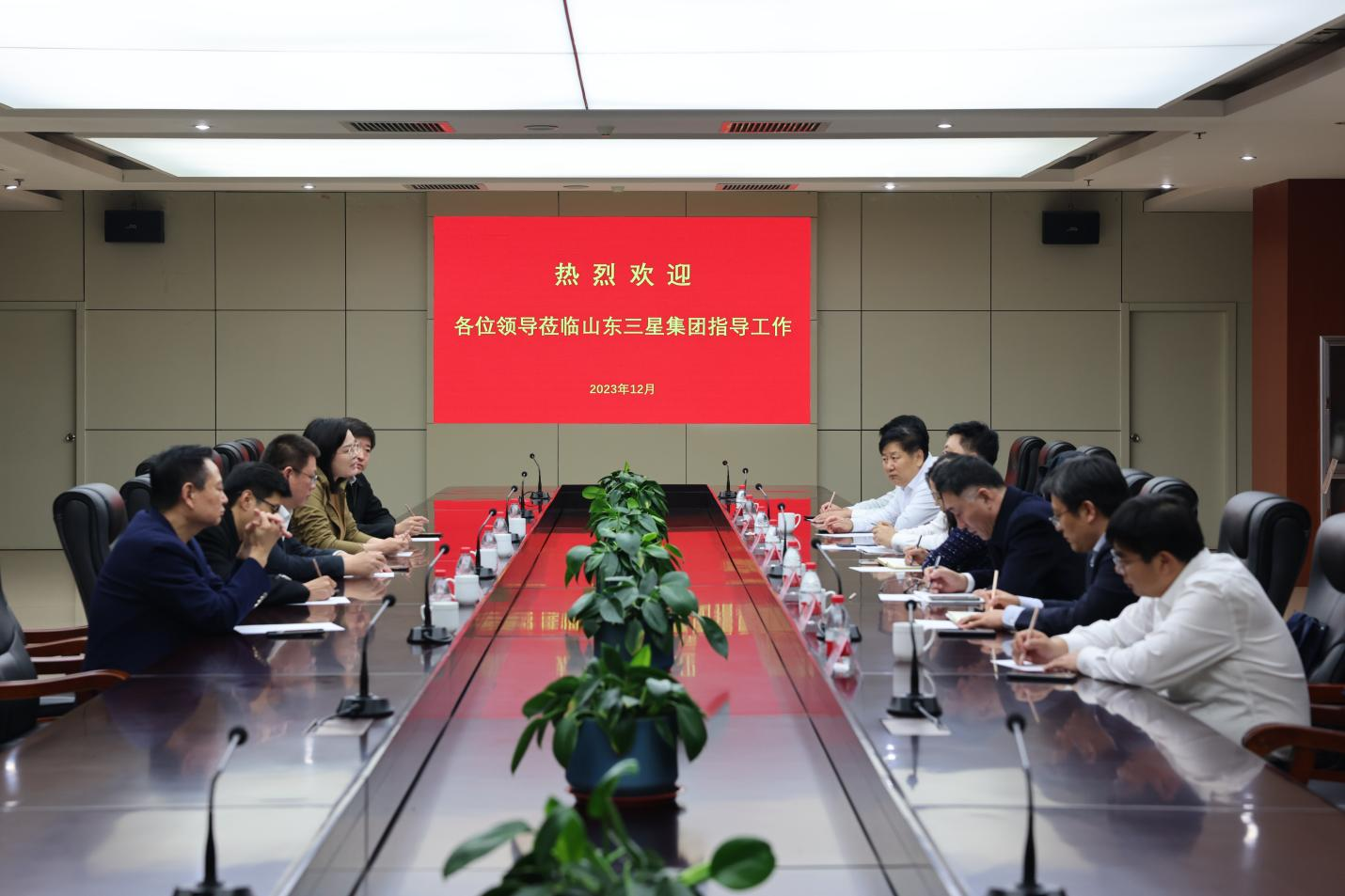 農(nóng)發(fā)行山東省分行黨委委員、副行長朱峰一行來山東三星集團調(diào)研