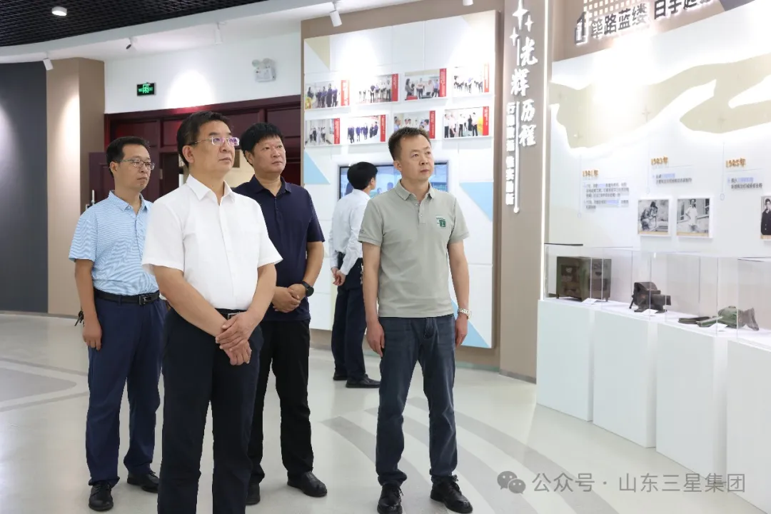 鄒平市農(nóng)業(yè)農(nóng)村局黨組書記、局長王奎一行來山東三星集團調(diào)研